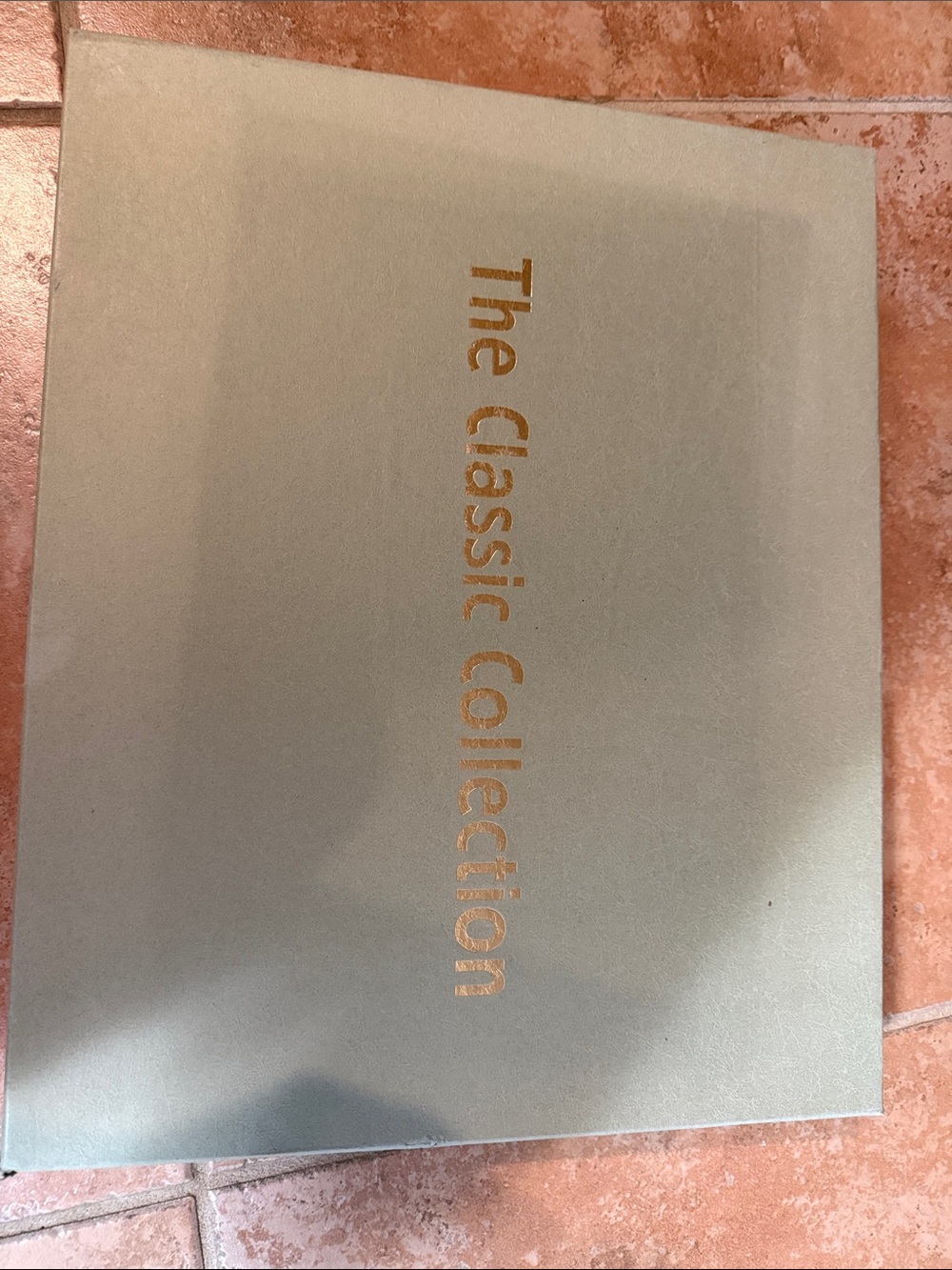The Classic Collection Gold Logo Box - Sage Green